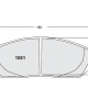 Fast road / track day compound. Street brake pads - Ford Mustang inc GT
front pad